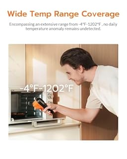 AccuMEMS GT14S Thermal Imaging Camera with Thermometer Mode, Ultra-Light 240g, -4°F~1022°F Range, 14H Runtime, Live Tracking with Edge-Enhanced Display, Infrared Camera for HVAC/Electrical Inspection