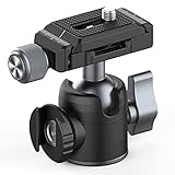 Das Problem mit der Mikrofonmontage bei Vlog-Kameras wurde behoben. Sie können ein Mikrofon oder eine LED-Videoleuchte am Kugelkopf anbringen, ideal für Videoaufnahmen / Vlogging unterwegs.