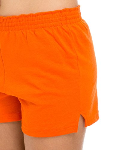 Soffe Youth Girls' Authentic Shorts (Orange/White, Small) #TOP3