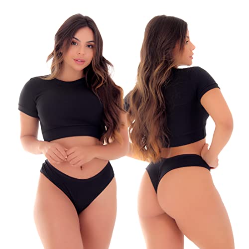 Kit 5 Calcinhas/Tangas Fio Duplo Algodão