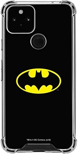 Skinit Clear Phone Case Compatible with Google Pixel 5 - Officially Licensed DC Comics Batman Movie 1989 Logo Design