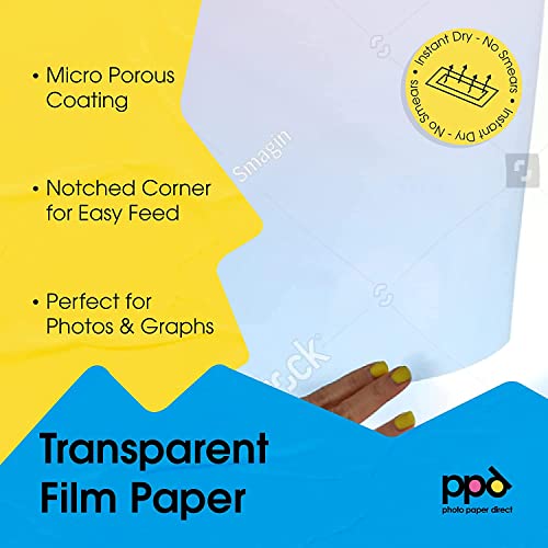 PPD 50 x A4 Inkjet Premium Overheadfolie für vollfarbige Ausdrucke in höchster Qualität PPD-34-50