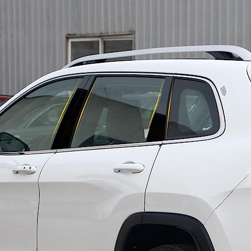 Kit molduras pilar central Jeep Compass 2007-2016 vinilo ventana 6PCS 4