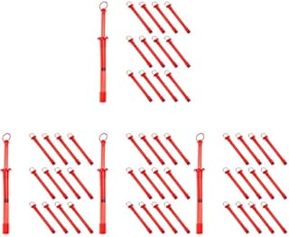 Healifty 80pcs Tools Women Men Injector Red Cream Preseed Syringe Applicators Hemorrhoid Health Gels Vaginal Medicine Launcher G Fit Hemorrhoids OTC Push Lubricant Launchers for Drug Gel
