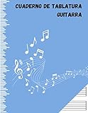  Cuaderno De Tablatura Guitarra: 108 Paginas Con Ancho De 21.59 x 27.94 cm o 8.5 x 11 pulgadas  Spanish Edition  Blue