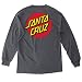 Santa Cruz Mens Classic Dot Regular Long-Sleeve Shirt X-Large Charcoal