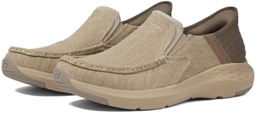Skechers USA Men's Men's Parson-Dewitt Hands Free Slip-in Moccasin, Beige, 14 | Image 3