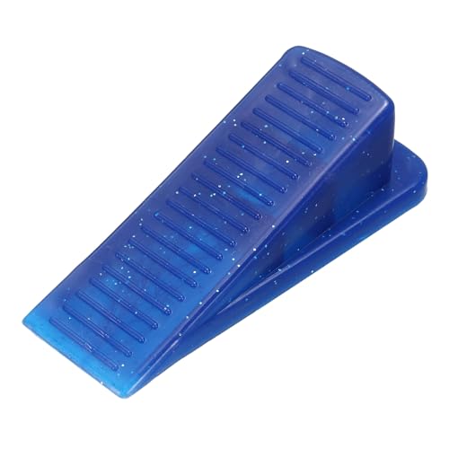 sourcing map Door Stoppers for Bottom, Silicone Anti-Slip Door Stopper Wedge, 1.1 Inch Height, Blue