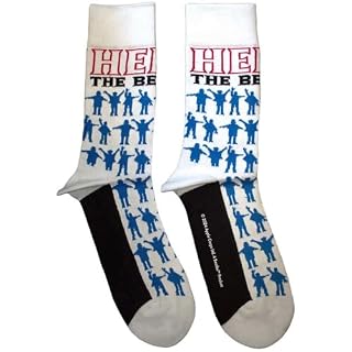 Rock Off officially licensed products The Beatles Help Silhouettes Repeat Ankle Socks Size One Size – Image 2