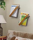 regal buche offen 【2er Set Wandregal】Jedes Regal hat eine Größe von 23 x 28 x 3 cm und kann 5-10 Bücher aufnehmen. Es bietet zusätzlichen Stauraum zur Organisation von Büchern im Arbeitszimmer, Schlafzimmer und Wohnzimmer.