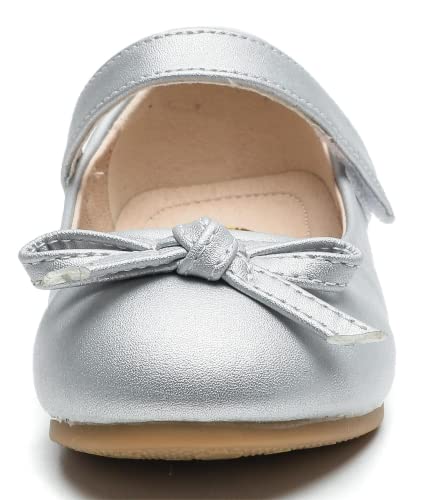 Girl's Dress Shoes Cute Bow Mary Jane Ballet Flats School Shoes for Toddler/Little Kid/Big Kid4