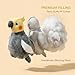 ZHONGXIN MADE Grey Cockatiel Plush Toy - Simulation 7 Inch Parrot Stuffed Animal, Cute Little Bird Doll as Gift for Your Friends