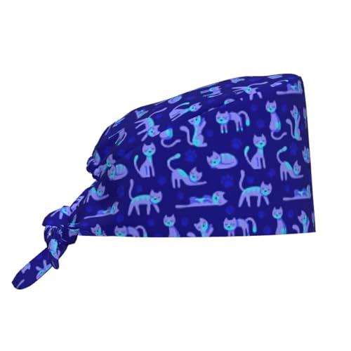 Image of Surgical Caps Men Women, Scrub Cap with Sweatband Adjustable