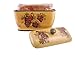 ACK Tuscany Grape Hand Painted Ceramic 4PCs Canister Set with Lid, Kitchen Storage Jar, Food Storage Container, Airtight Storage Container With Rubber Seal