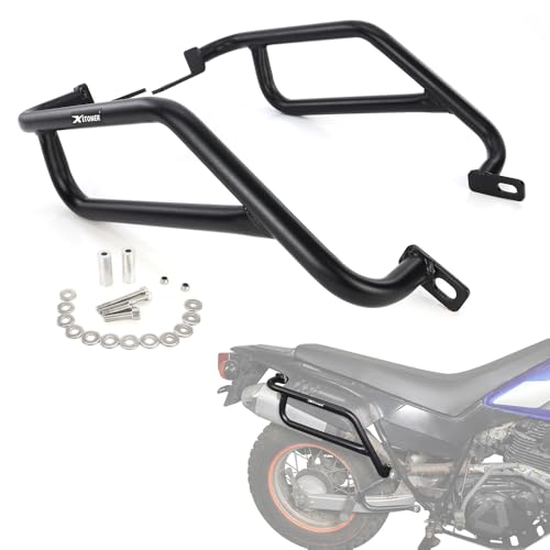 Xitomer Side Engine Guards Fit for 2025 2024 TW200 Crash Bars Saddle Support Compatible with TW200 1987-2025 Motorcycle Side Luggage Rack Guard Protector Frame Guard - Thumbnail 7