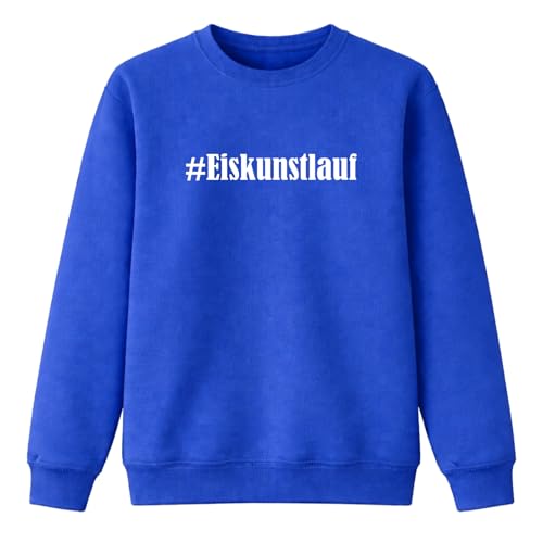 Sweatshirt Patins de patinage artistique bleu pour enfants et adultes taille 116