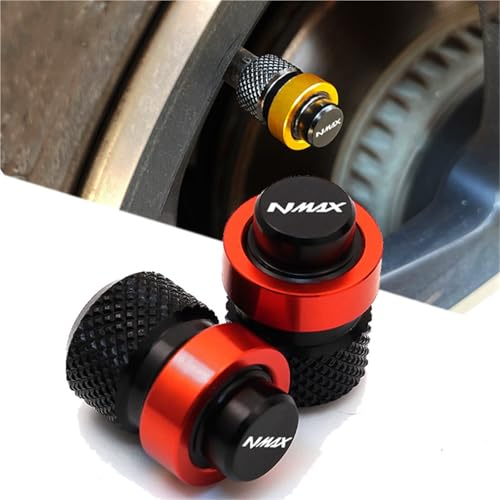 Bouchons Valve Pneu Aluminium CNC pour Trajets Urbains en Yamaha Nmax