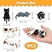 Nextpal 5 Pcs Cat Car Accessories, Dashboard Decorations Cute Resin Figurines Set with Adhesive Pads for Rearview Mirror Ornament, Dashboard Decoration Universal for Most Vehicles