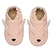 IceUnicorn Chausson Cuir Bébé Chausson Bebe Chaussons Cuir Souple Bébé Fille Garçon Premiers Pas Mignon Chausson Bébé 0-6 Mois-3 Ans(Rose Lapin, 6-12 Mois)