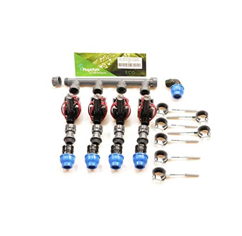 Preisvergleich Produktbild Plug&Rain 4er-Ventilverteiler mit Hunter PGV, 25 mm (3 / 4") Eco