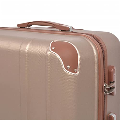 CHARMMA 4 Piece Hardcase Trolley Set Champagne4