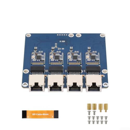 Módulo sin controlador Pi 5 para ampliación de puertos Ethernet 2
