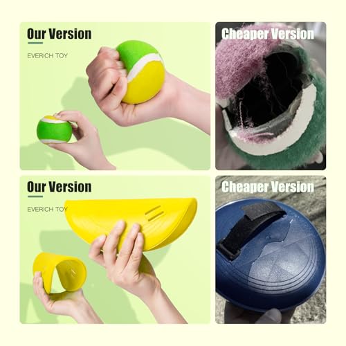 Image of EVERICH TOY Toss and Catch Ball Game Set, Upgraded Sticky Paddle Ball Set for Kids & Toddlers, Sturdy & Water-Resistant Outdoor Backyard Beach Pool Toy, Birthday Gift for Boys Girls Ages 3-12