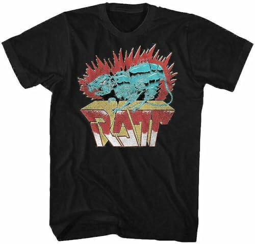 RATT Robo RATT T Shirt Mens Rock N Roll Music Band Tee Retro Black Black S