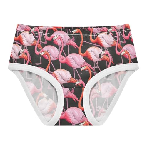 Little Girl Underwear Toddler Panties Kids Undies Flamingo Soft Cotton Briefs 2T-8Y
