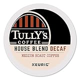 Tully's Coffee Decaffeinated House Blend, K-Cup Portion Pack for Keurig K-Cup Brewers 24-Count