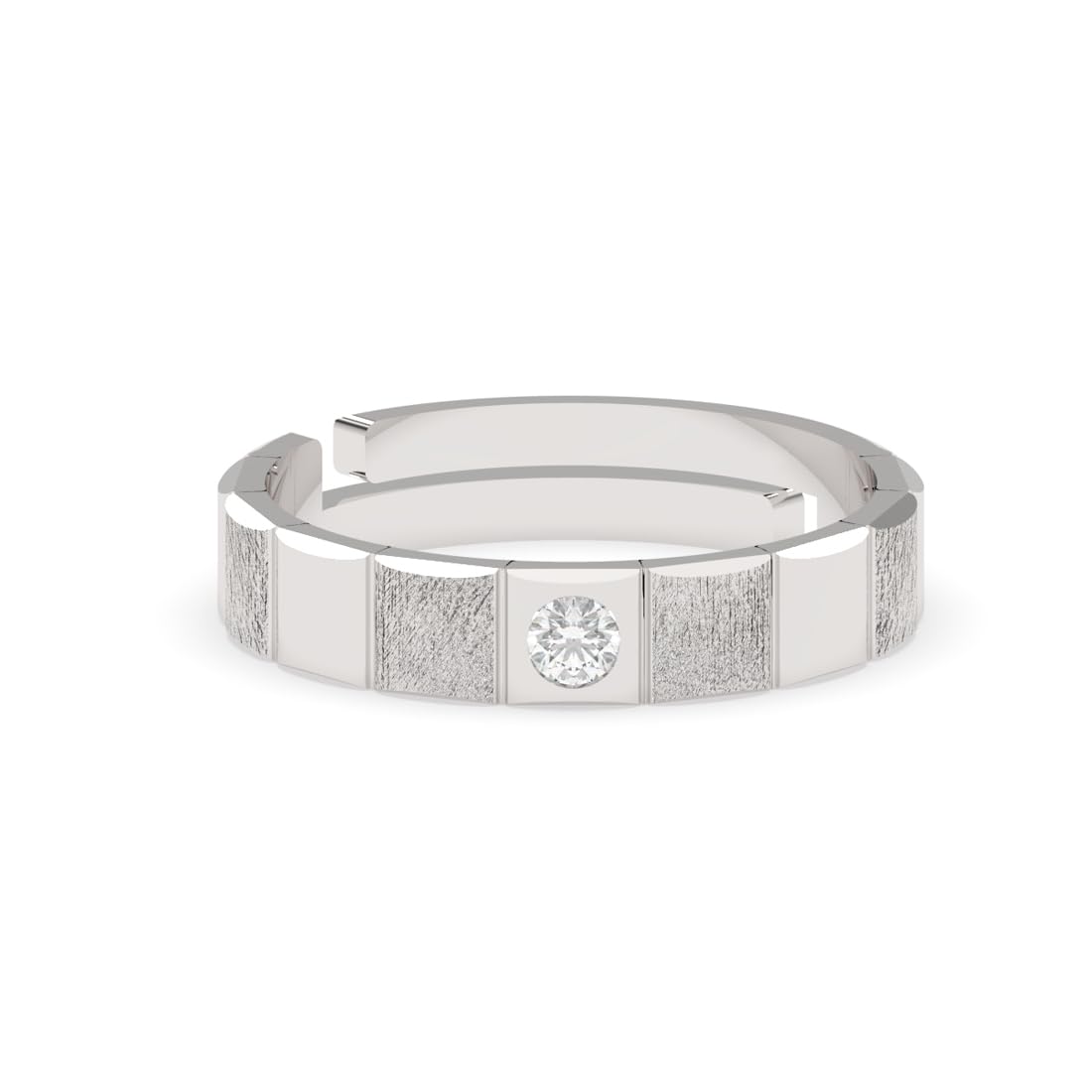 Clara Real 925 Sterling Silver Neel Band Ring |Size Adjustable, Matte Finsh, Rhodium Plated | Gift for Men & Boys (B0CYLDH5BG) Amazon Price History, Amazon Price Tracker