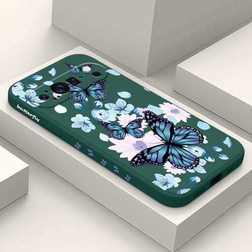 Coque Pixel 9 Pro vert papillon idéale pour votre quotidien