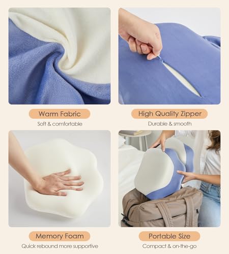 Image of Memory Foam Pregnancy Pillows for Sleeping, Side Sleeper Maternity Pillow Support for Back Belly HIPS, Adjustable Wedge Pillow for Pregnant Women, Side Sleeping Pregnant Pillows with Pillowcase