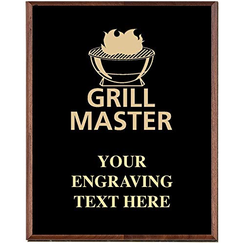 Crown Awards Grill Master Plaques, Custom Engraved Cooking Competition Trophy Plaque Award, Great Customizable Grill Off Gift Prime