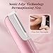 Dermaplane Razor for Women Face, BNU Facial Hair Remover for Anti-Aging - Rechargeable - LED Light - Sonic Edges - 3 Speeds, Ergonomic Handle Face Dermaplaning Tool 10 Weeks, Pink