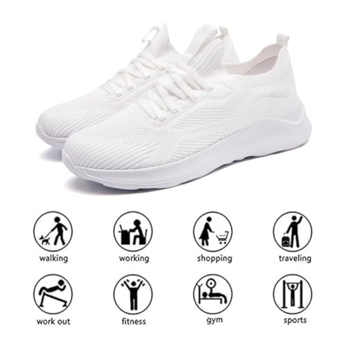 Image of DLWKIPV Womens Slip on Walking Tennis Shoes for Women Work Running Athletic Gym Sports Sneakers Lightweight Casual Shoe