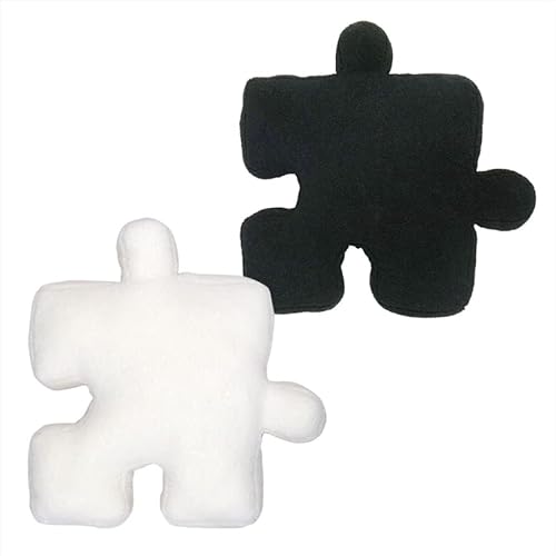 パズル クッション BIGクッション モノトーン 白 黒 座布団 抱き枕 韓国雑貨 韓国インテリア SNS映え インスタ映え フロアークッション リビング ソファ 北欧 子供部屋 インテリア ギフト プレゼント (ホワイト)