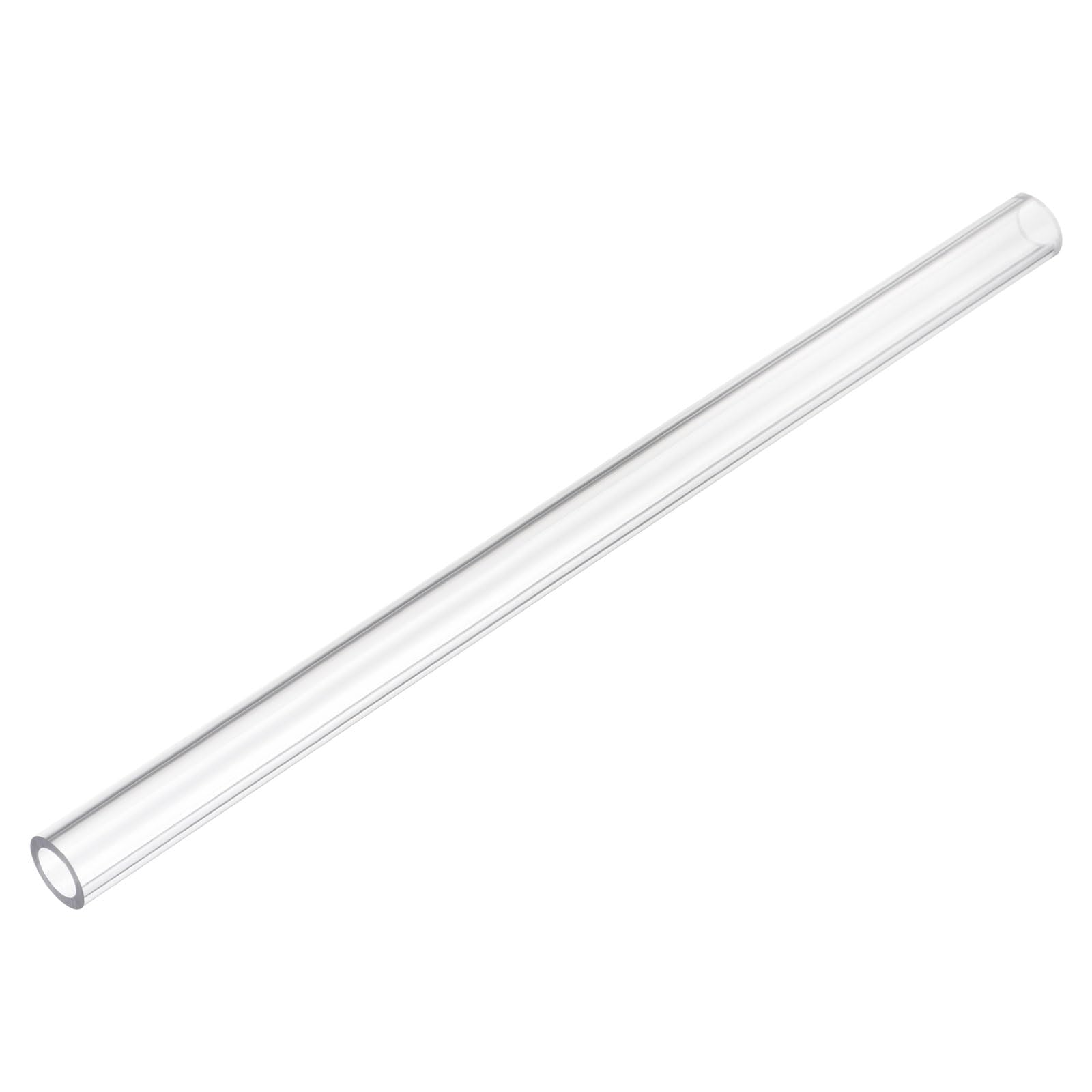 uxcell Rigid Round Clear Tubing 12mm(1/2") ID x 18mm(0.7") OD x 1Ft(305mm) Length Plastic Tube