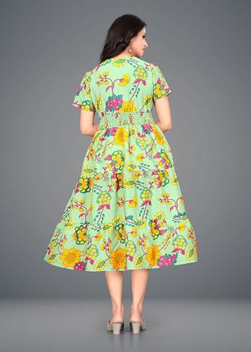 Image of Women A-line Multicolor Dress Group 2