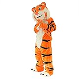 Orange Tiger Costume Mascot cartoon for Adult Cosplay Party