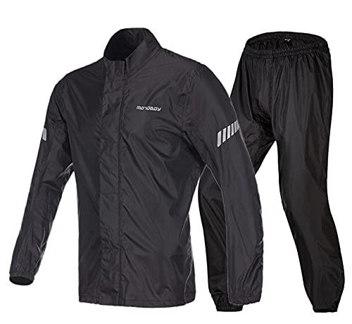 ruguo Tuta Impermeabile Uomo Impermeabile da Moto e Pantaloni Antipioggia Impermeabile Impermeabile Motocross Impermeabile da Equitazione Pantaloni Antipioggia Tuta da Pioggia per Moto
