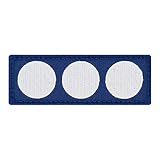 Café Viereck ® Polizei taktisches Zeichen Einsatzhundertschaft - blau und Silber - Gestickt mit Klett – 9,3 x 3,3 cm (Zugführer Silber)