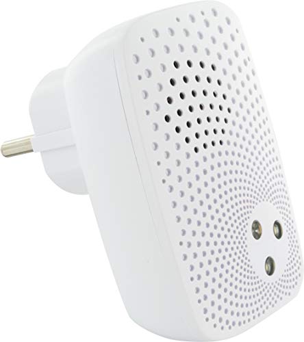 SCHWAIGER -ZHS24- Innensirene für Wohnung, Haus, Büro/Alarmsirene mit Blinkender LED/Alarmanlage/Z-Wave/ 105dBm/ Smart Home/Steuerung per