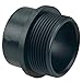 NIBCO 58042 4" ABS DWV Spigot x MIPT Male Adapter Fitting