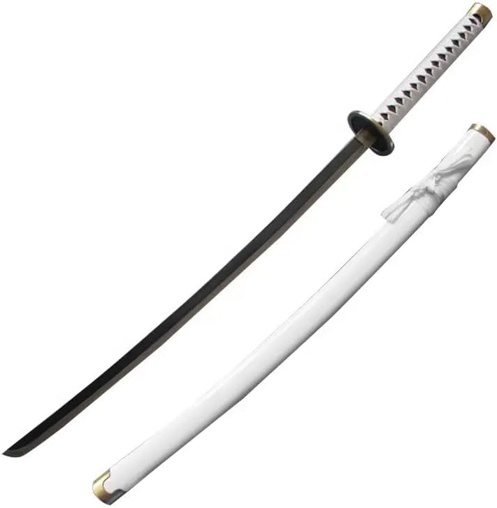 Offo One Piece Zoro's Wado Ichimonji (100cm Life-Size) Wooden Katana | Premium Anime Sword for Cosplay, Martial Arts, Display & Training | Elegant Gift for Fans, Kids, Teens & Collectors
