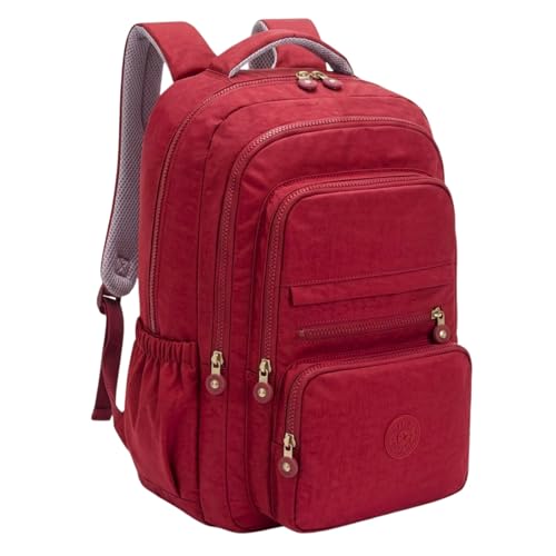 Mochila Feminina Masculina Tactel Notebook Escolar Resistente Grande Costas Juvenil Escola Preta (VERMELHO DELUXE)