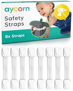Aycorn Kindersicherung Schrankgurte 8er Pack
