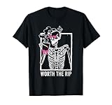 Worth The Rip Skeleton Waxing Esthetician Wax T-Shirt