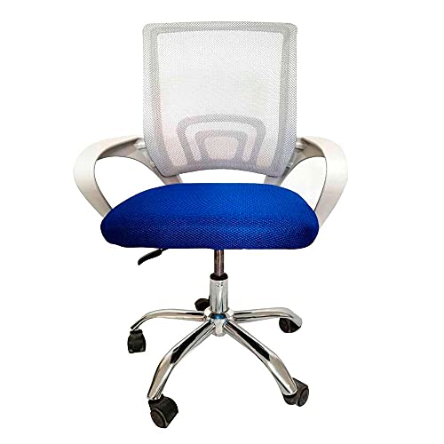 CADEIRA DE ESCRITORIO PCTOP HOME OFFICE FIT CINZA COM AZUL - 1001