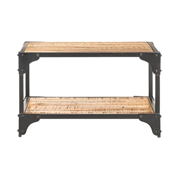 Coffee tableretro coffee tablebalcony tea tablebedside cabinetliving room center tableassembly requiredused as a end tableoolden office room 236x236x138 solid mango wood  urban country home decor